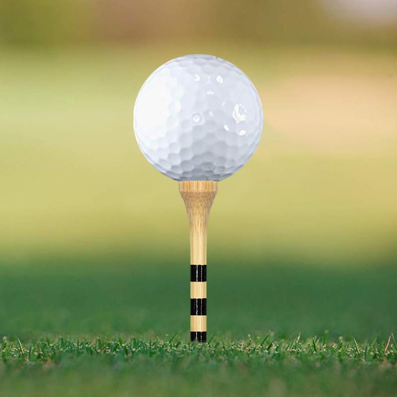 Zivisk Wooden Golf Tees 3-1/4" 100 Count 83mm Natural Color - Image 4
